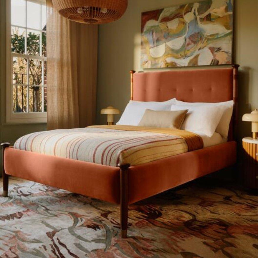 UVERO Modern Velvet Bedframe - Cassa Haus Singapore
