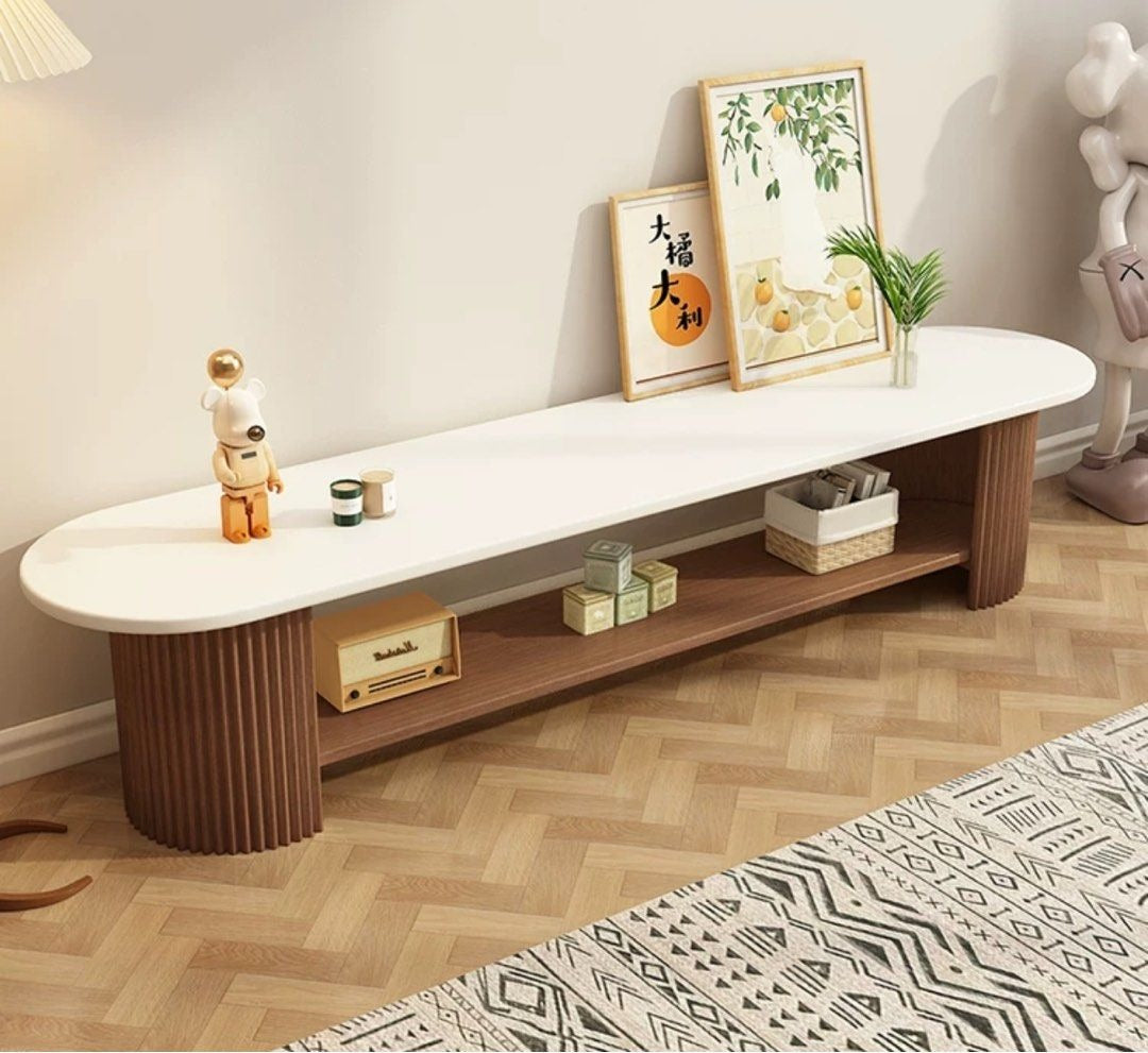 KISOYA Japandi Solid Wood TV Console