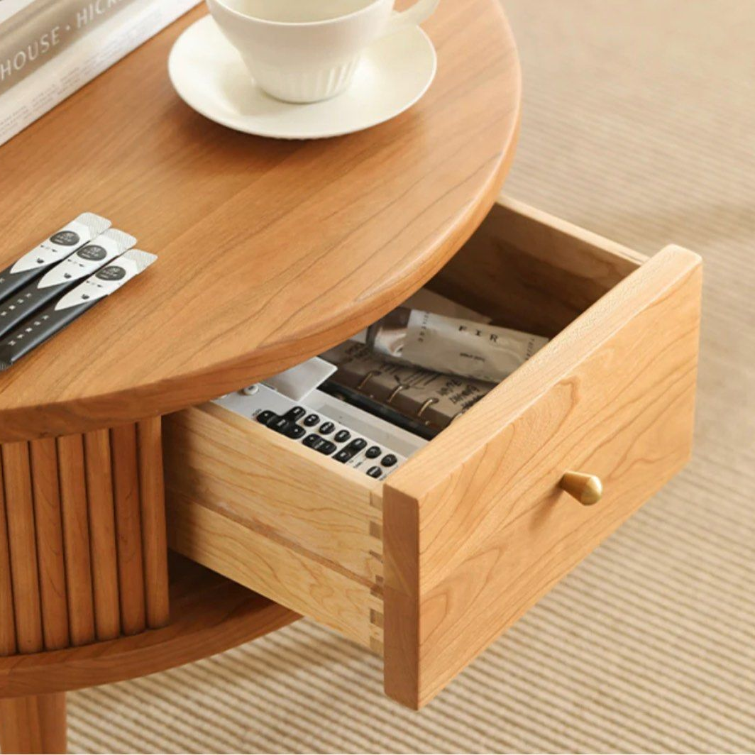 PHOEBE Round Coffee Table Set - Radical Homes Singapore