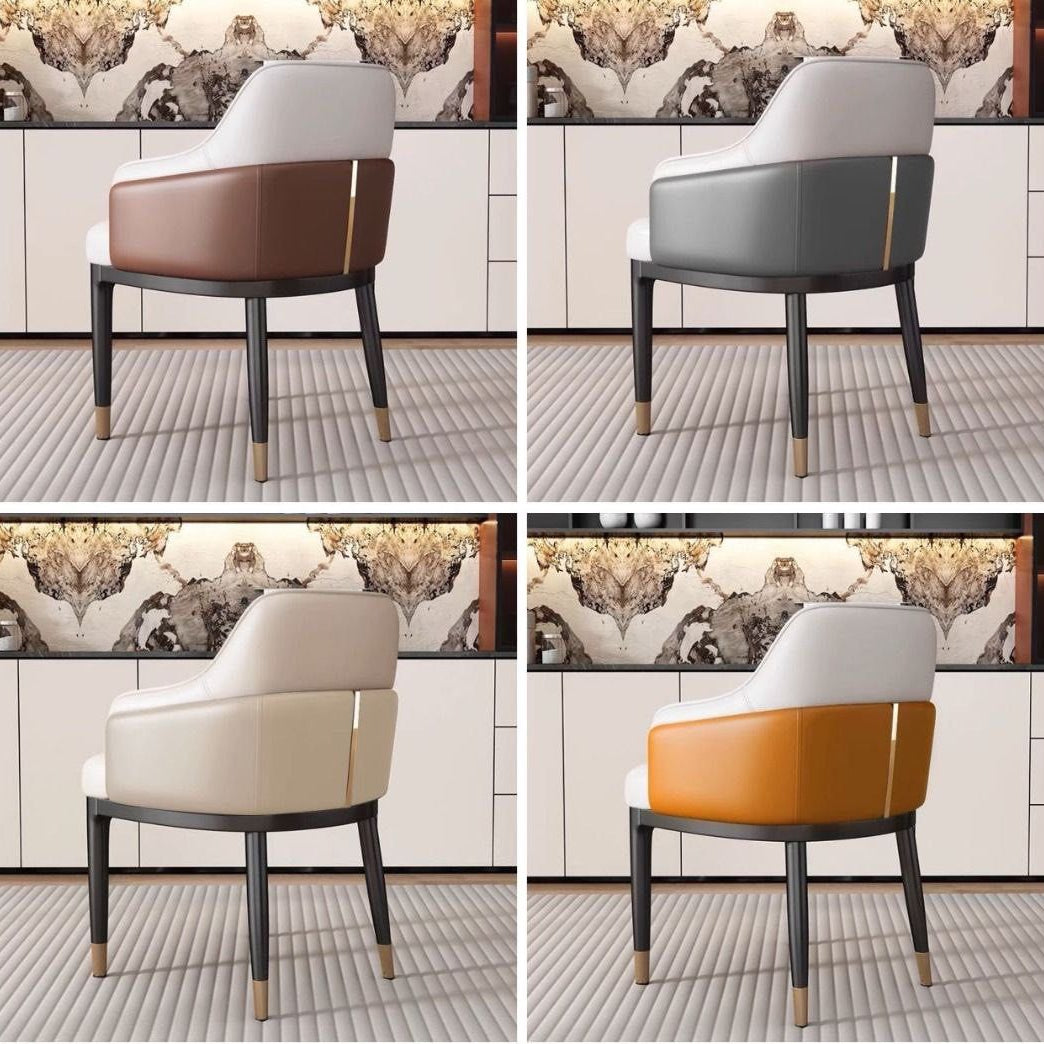 FONTAINE Modern Leather Dining Chair - Radical Homes Singapore