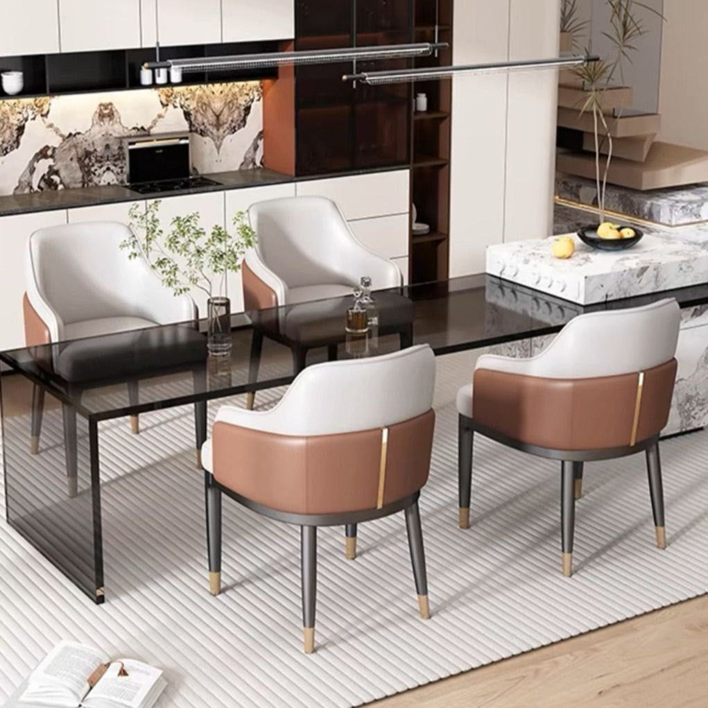 FONTAINE Modern Leather Dining Chair - Radical Homes Singapore