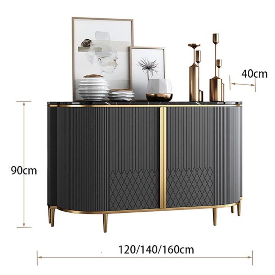 GIACOMO Modern Sintered Stone Sideboard - Radical Homes Singapore