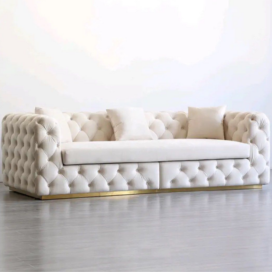 CAVELLA Victorian Chesterfield Velvet Sofa - Radical Homes Singapore