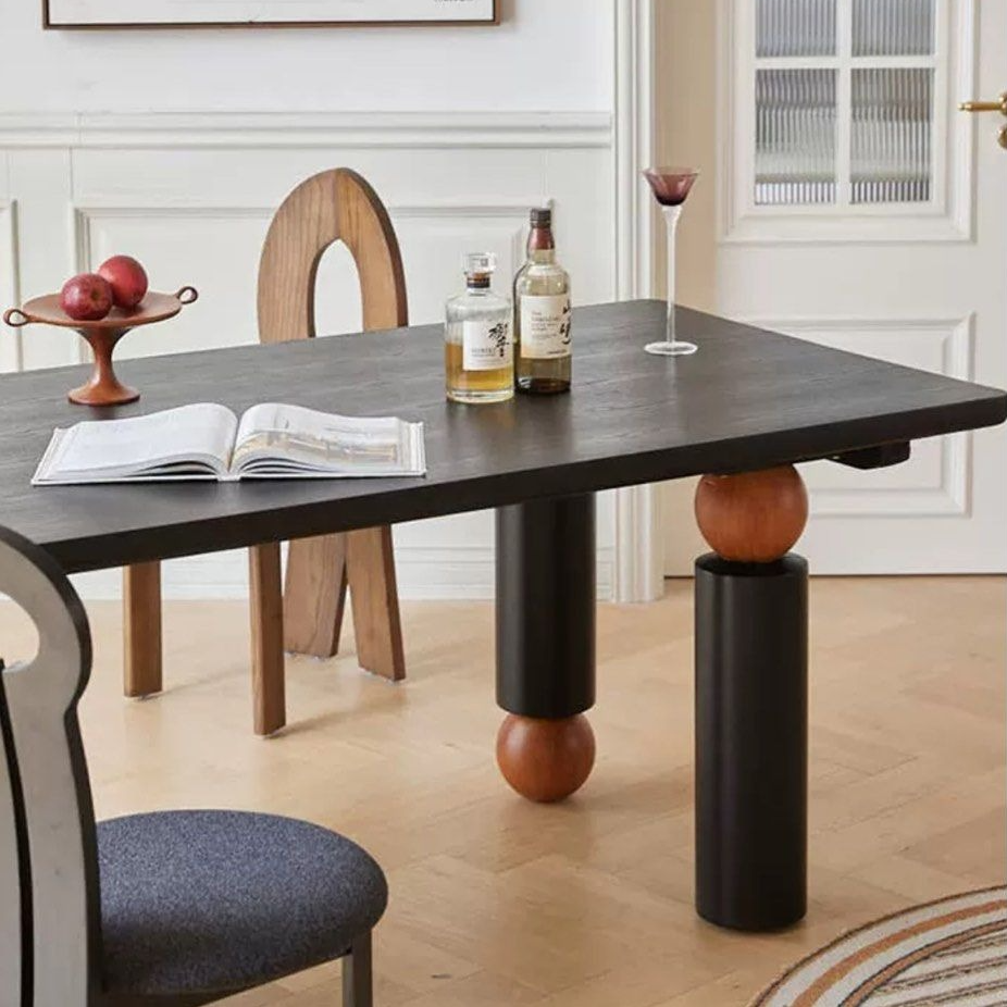JOHNSON Modern Solid Wood Dining Table - Radical Homes Singapore