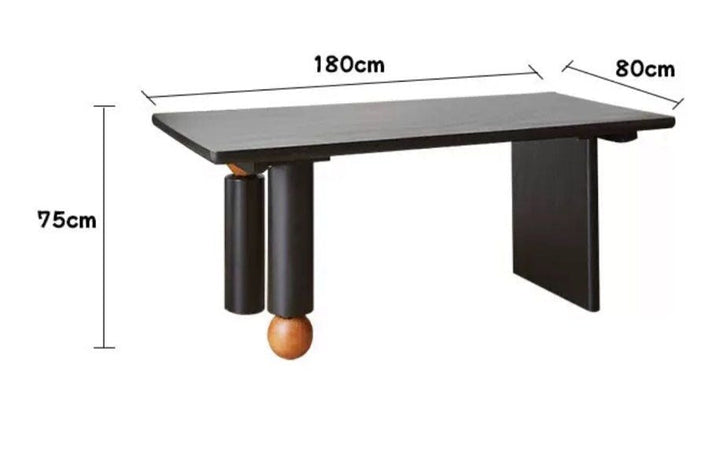 JOHNSON Modern Solid Wood Dining Table - Radical Homes Singapore