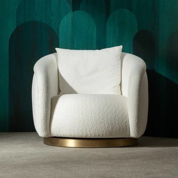 ASHER Modern Boucle Lounge Chair - Radical Homes Singapore