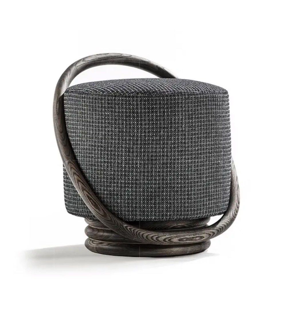AEREN Modern Boucle Stool - Radical Homes Singapore