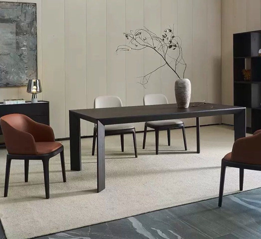 BROOK Solid Wood Dining Table - Radical Homes Singapore