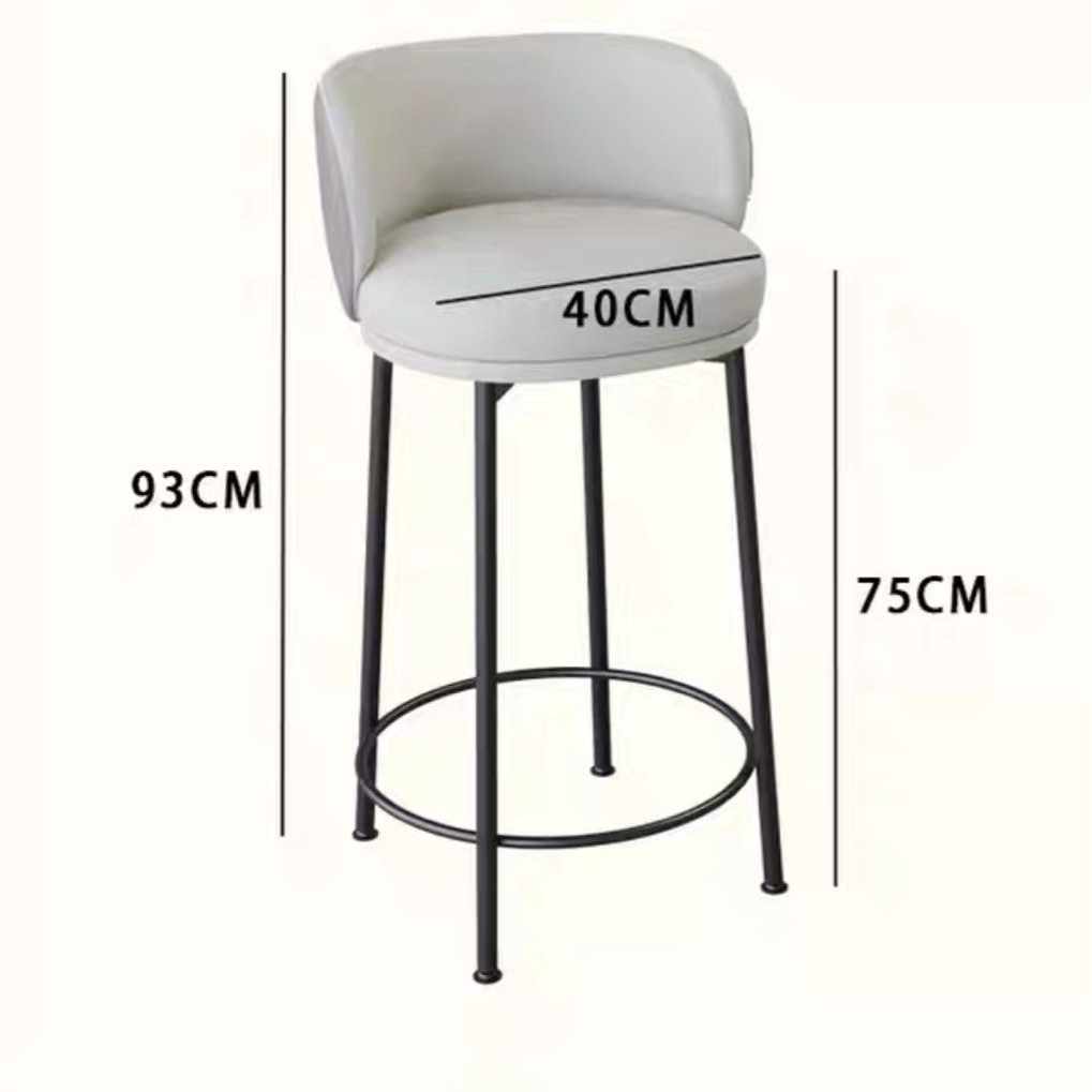 CACIFER Modern Sherpa Bar Stool - Radical Homes Singapore