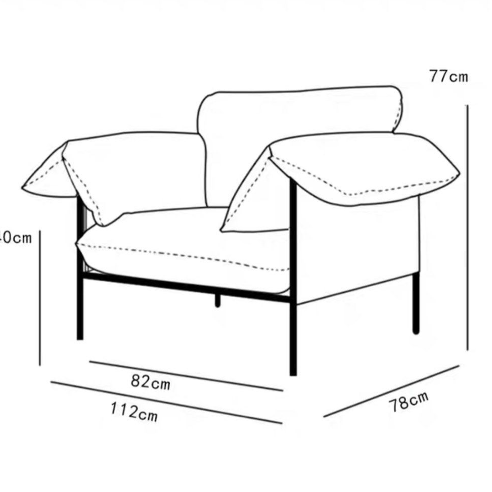 LUKE Modern Lounge Chair - Radical Homes Singapore
