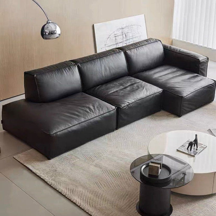 MORRIN Modern Modular Leather Sofa - Radical Homes Singapore