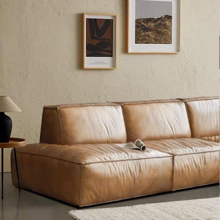 MORRIN Modern Modular Leather Sofa - Radical Homes Singapore