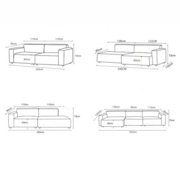 MORRIN Modern Modular Leather Sofa - Radical Homes Singapore