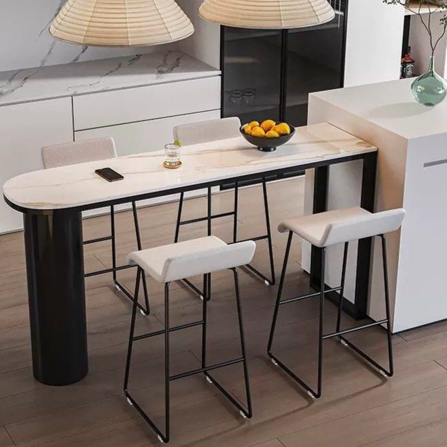 LOMA Modern Sintered Stone Bar Table - Radical Homes Singapore