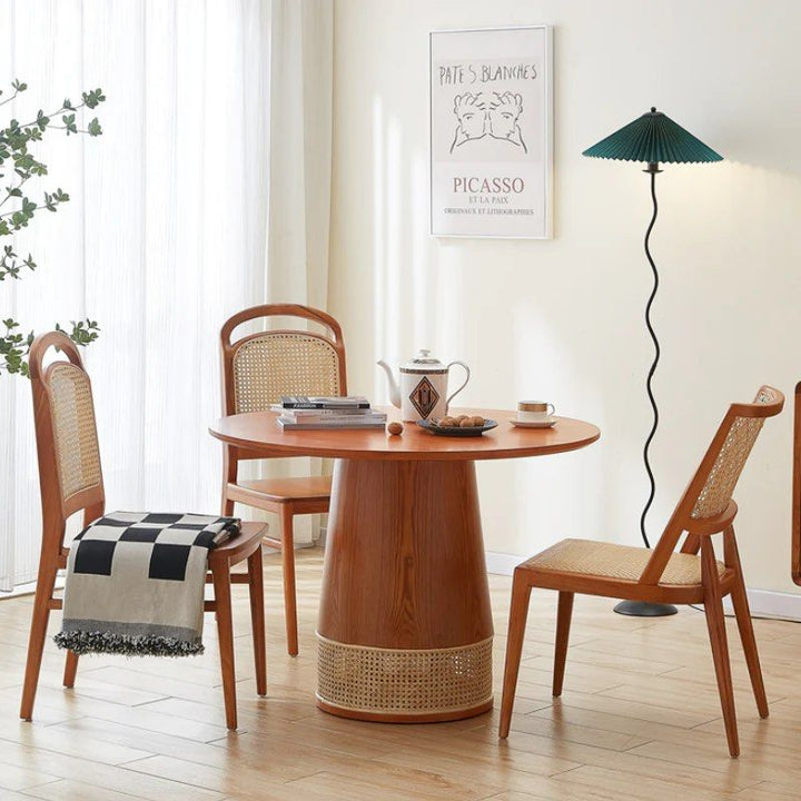 CALDRANO Ash Wood Dining Table - Cassa Haus Singapore