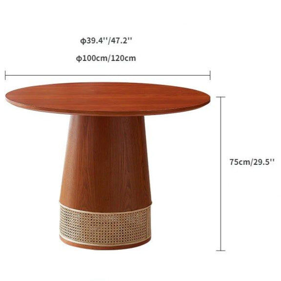 CALDRANO Ash Wood Dining Table - Cassa Haus Singapore
