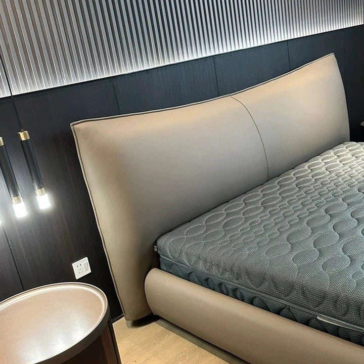 MIREN Modern Leather Bedframe - Cassa Haus Singapore