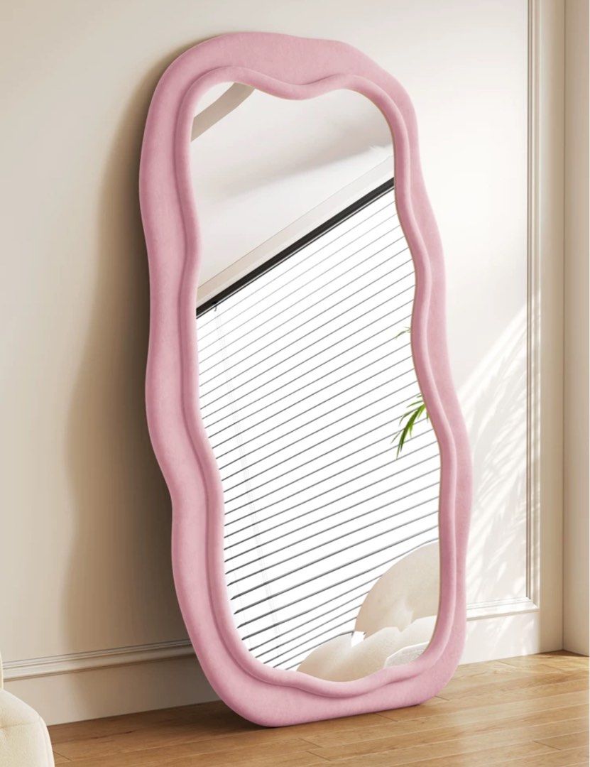 VICI Modern Full Length Velvet Mirror - Radical Homes Singapore