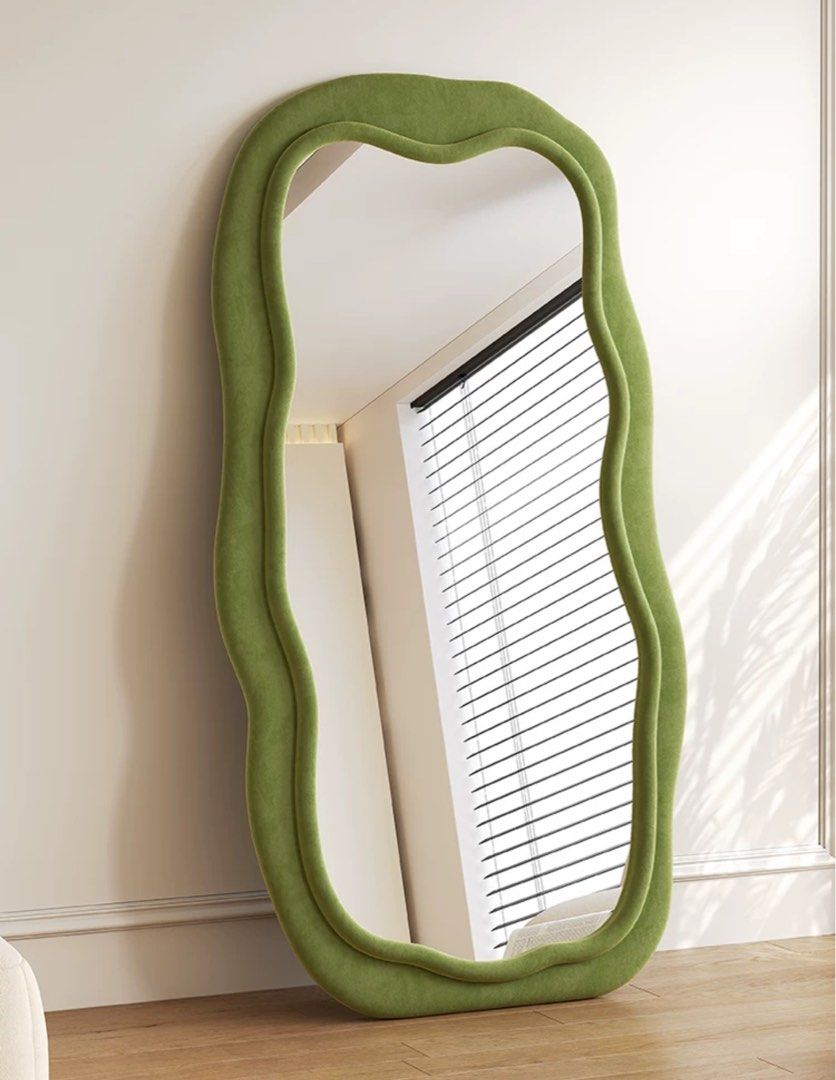 VICI Modern Full Length Velvet Mirror - Radical Homes Singapore