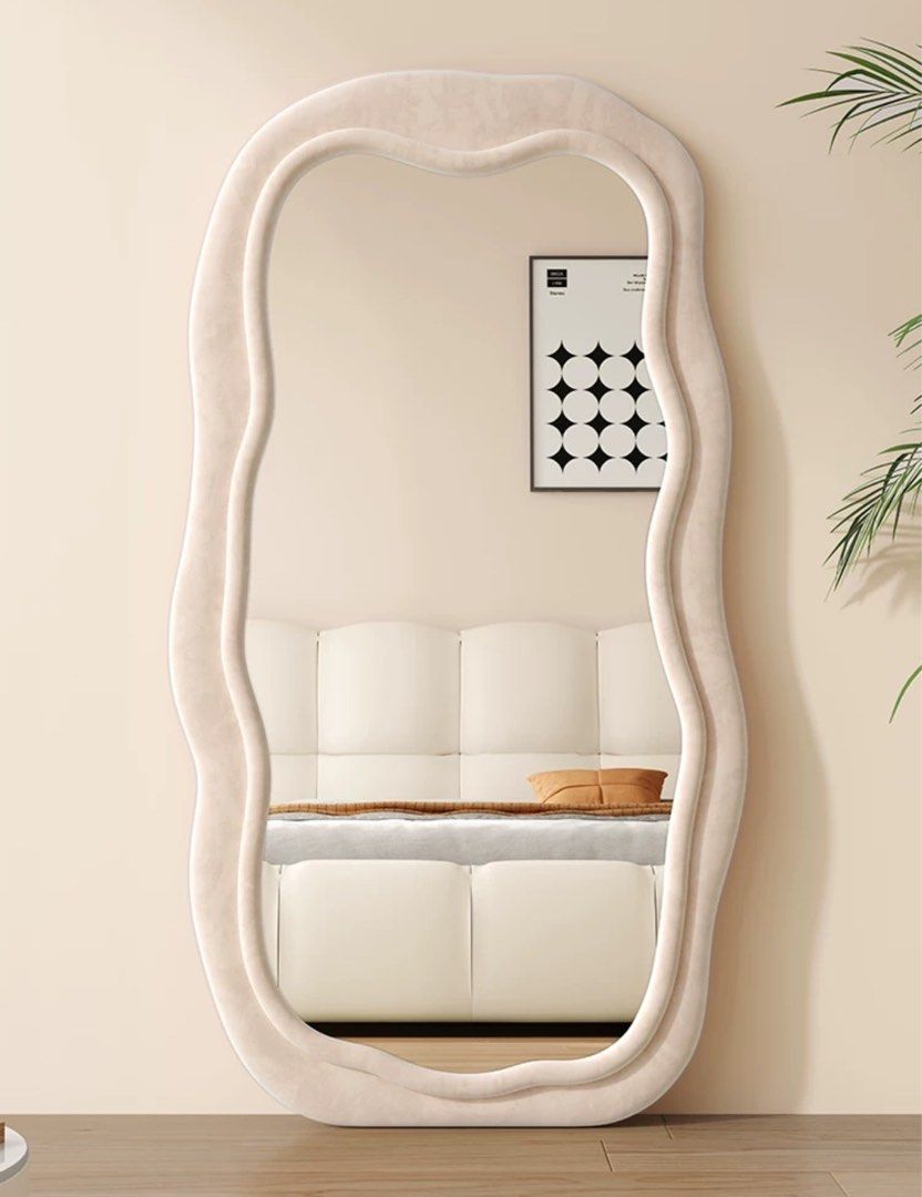 VICI Modern Full Length Velvet Mirror - Radical Homes Singapore