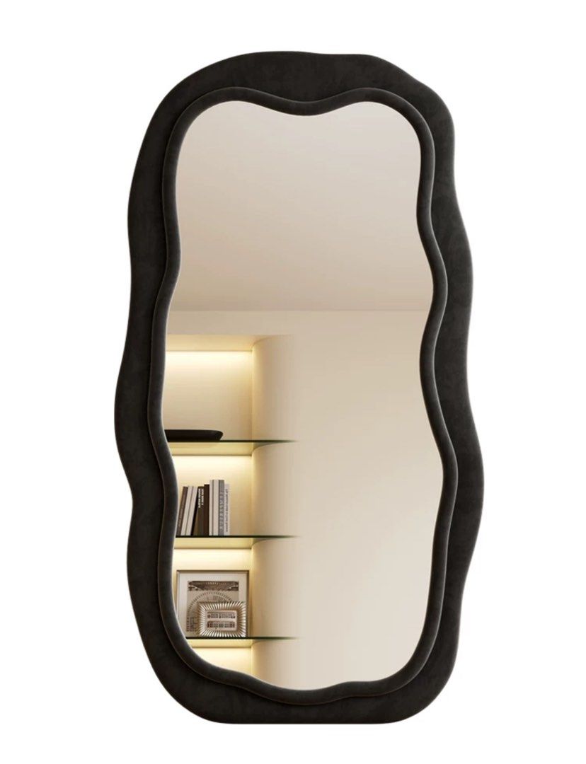 VICI Modern Full Length Velvet Mirror - Radical Homes Singapore