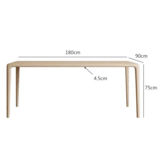 GARCIA Modern Solid Wood Dining Table - Radical Homes Singapore
