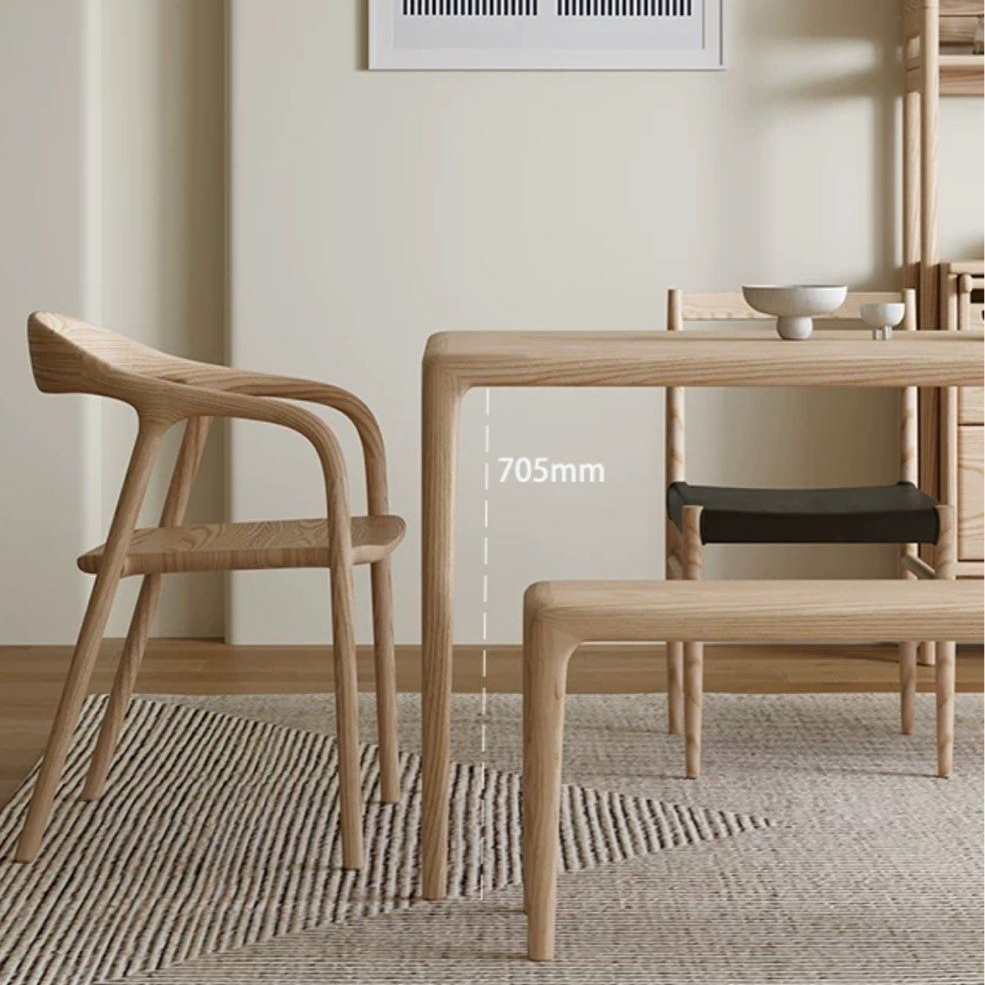 GARCIA Modern Solid Wood Dining Table - Radical Homes Singapore