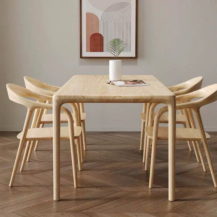 GARCIA Modern Solid Wood Dining Table - Radical Homes Singapore