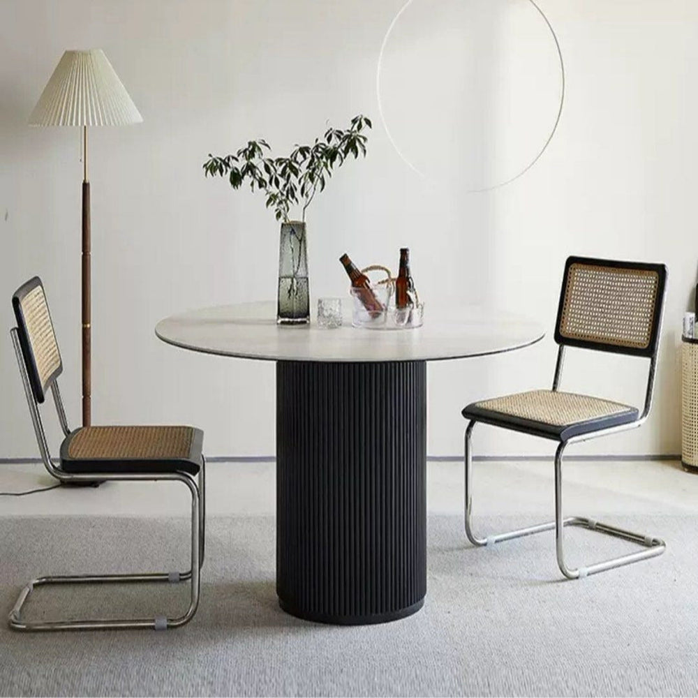 MONTIEL Modern Travertine Dining Table - Radical Homes Singapore