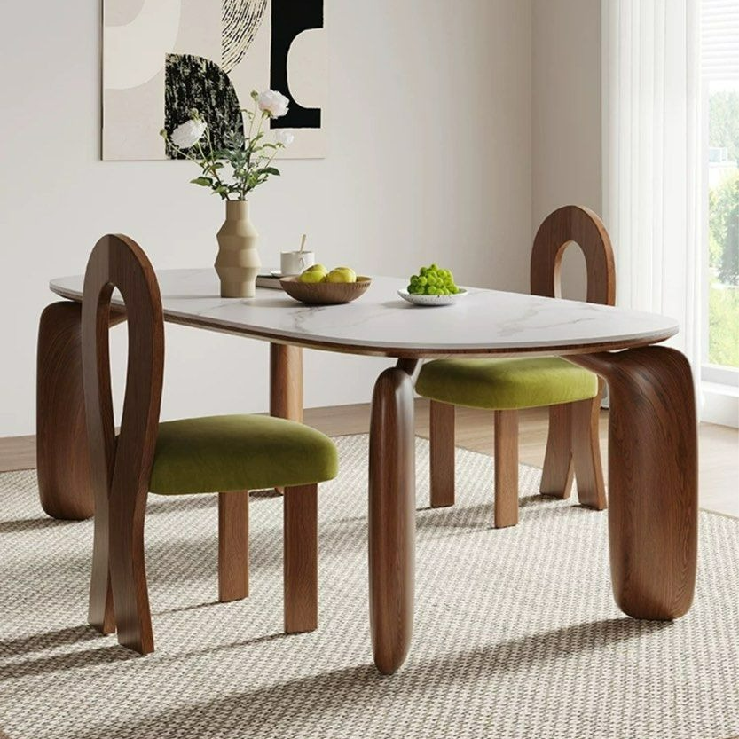 ZAMORA Japandi Solid Wood Dining Table - Radical Homes Singapore