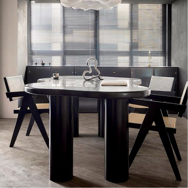 FIACHRA Modern Irregular Dining Table - Radical Homes Singapore