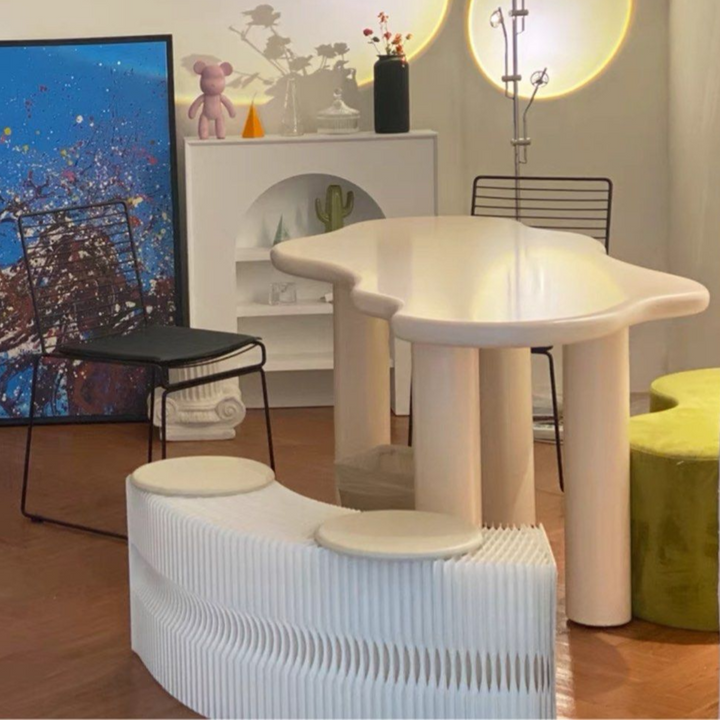 FIACHRA Modern Irregular Dining Table - Radical Homes Singapore