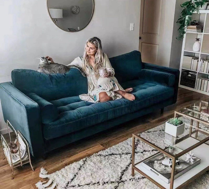 VANDELOR Classic Velvet Sofa - Radical Homes Singapore