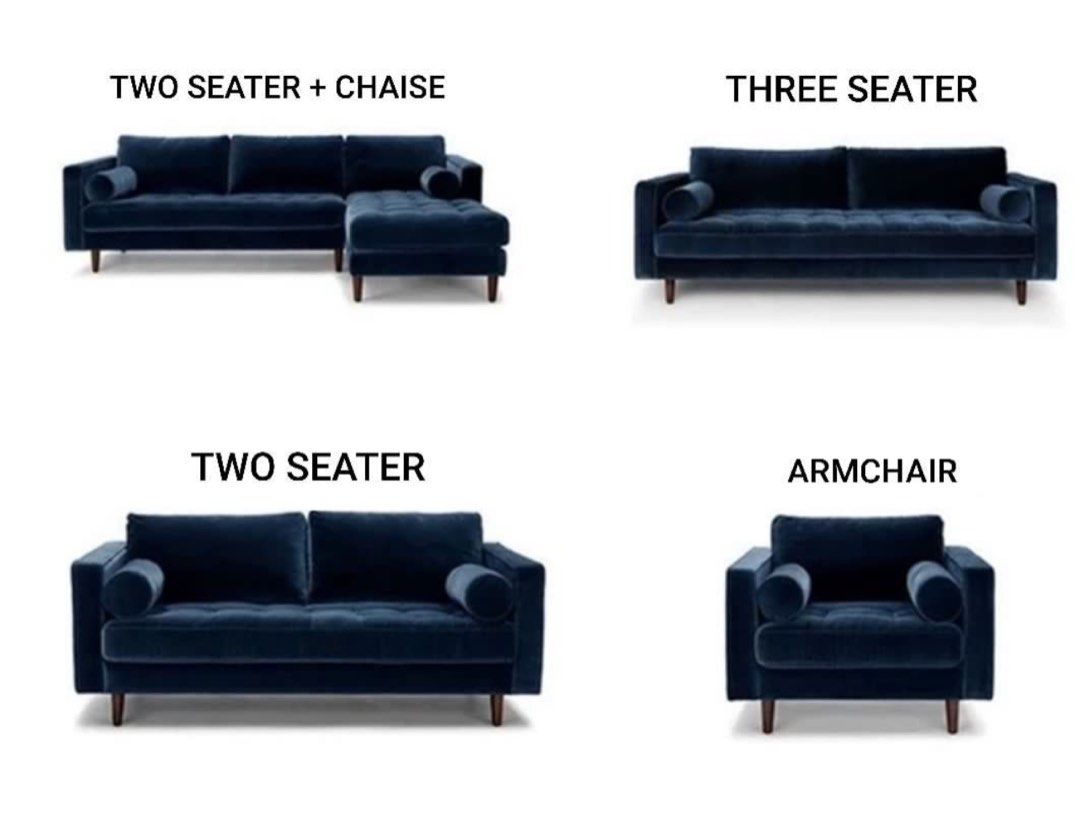 VANDELOR Classic Velvet Sofa - Radical Homes Singapore