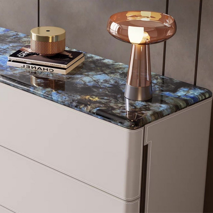 GIACOMO Modern Saddle Leather Sideboard - Radical Homes Singapore