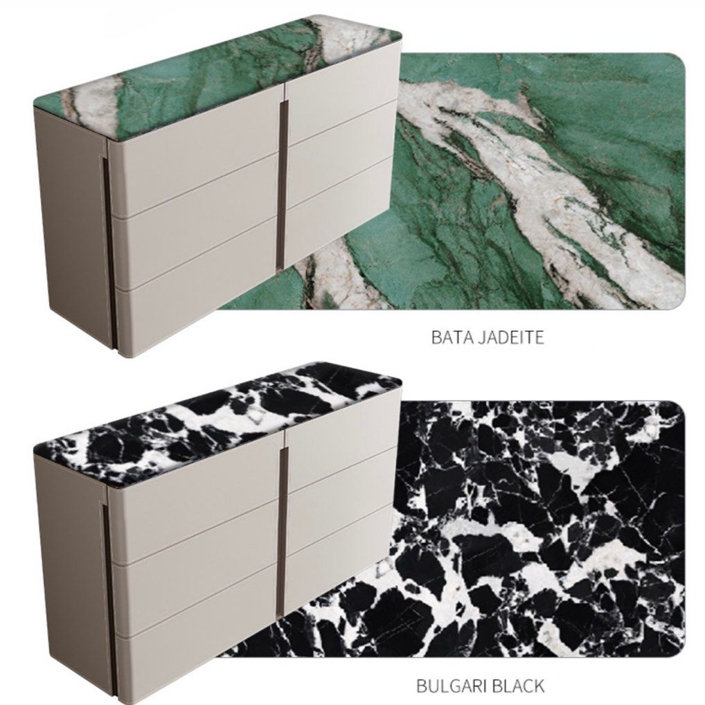 GIACOMO Modern Saddle Leather Sideboard - Radical Homes Singapore