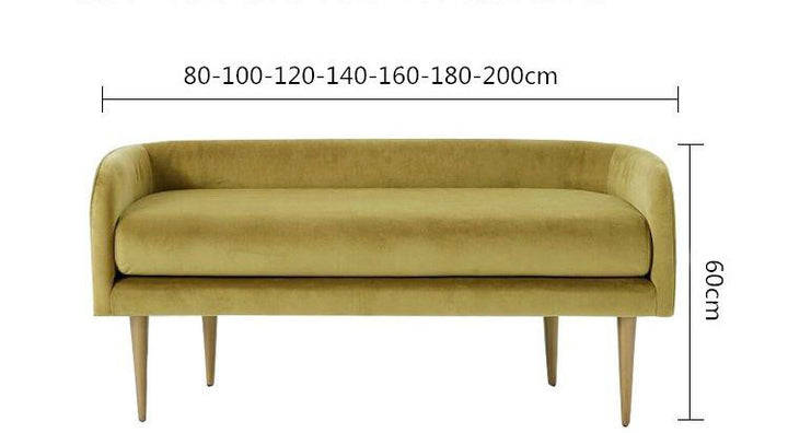 GENEVIEVE Classic Ottoman Bench - Radical Homes Singapore