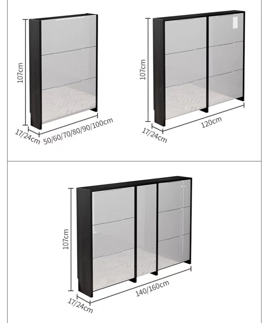 VOLEA Modern Slim Shoe Cabinet - Radical Homes Singapore