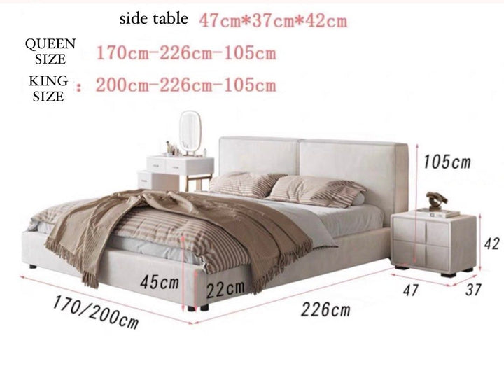 VOLIANO Modern Fabric Bedframe - Radical Homes Singapore