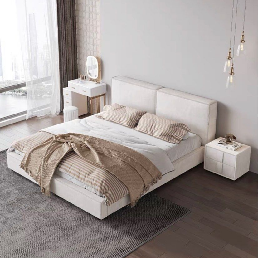 VOLIANO Modern Fabric Bedframe - Radical Homes Singapore