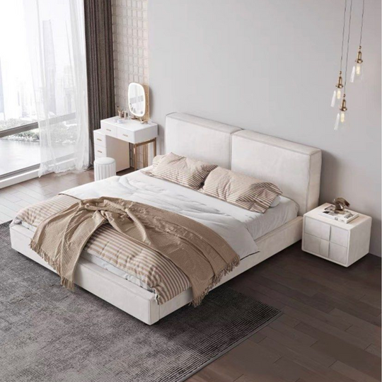 VALCEN Modern Fabric Bedframe - Cassa Haus Singapore