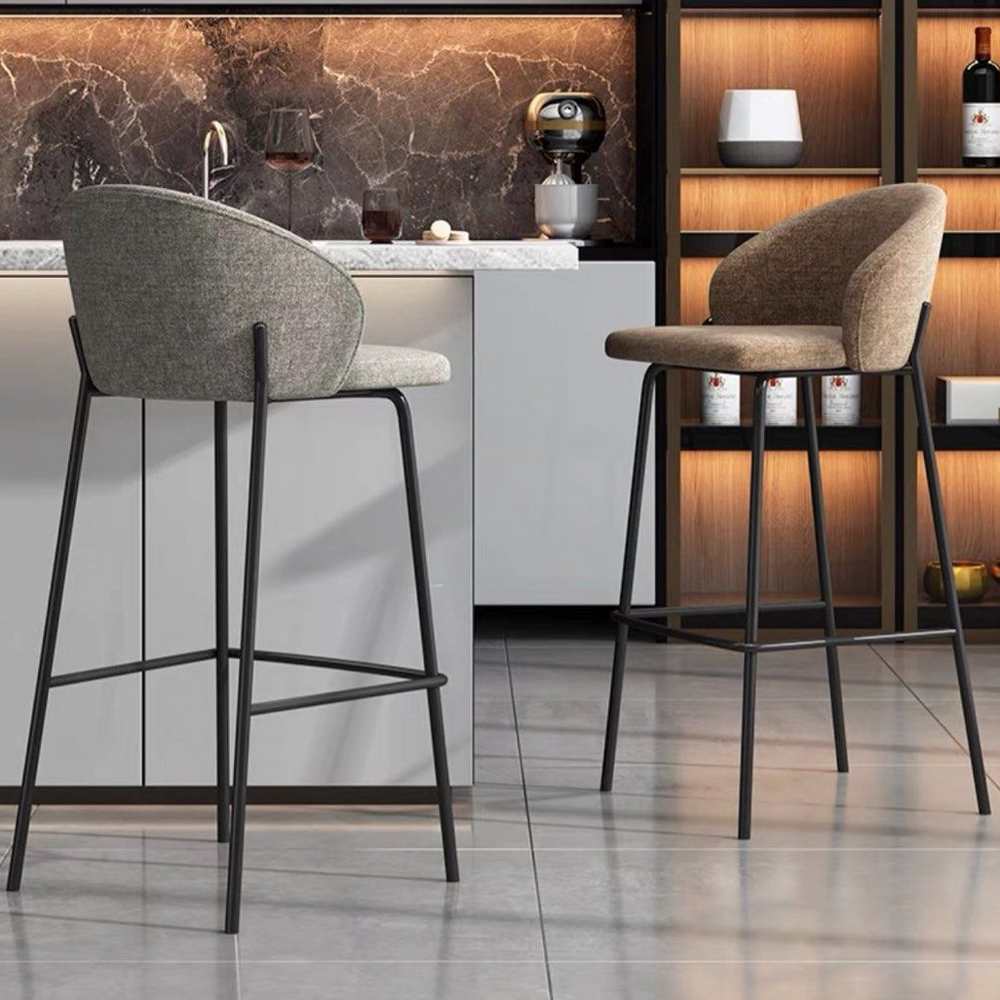 REZEN Modern Fabric Bar Stool - Radical Homes Singapore