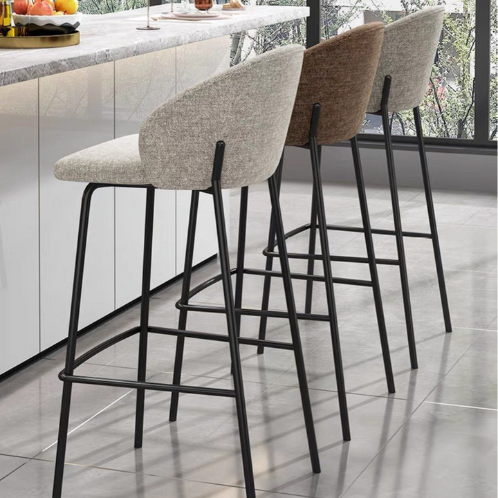 REZEN Modern Fabric Bar Stool - Radical Homes Singapore