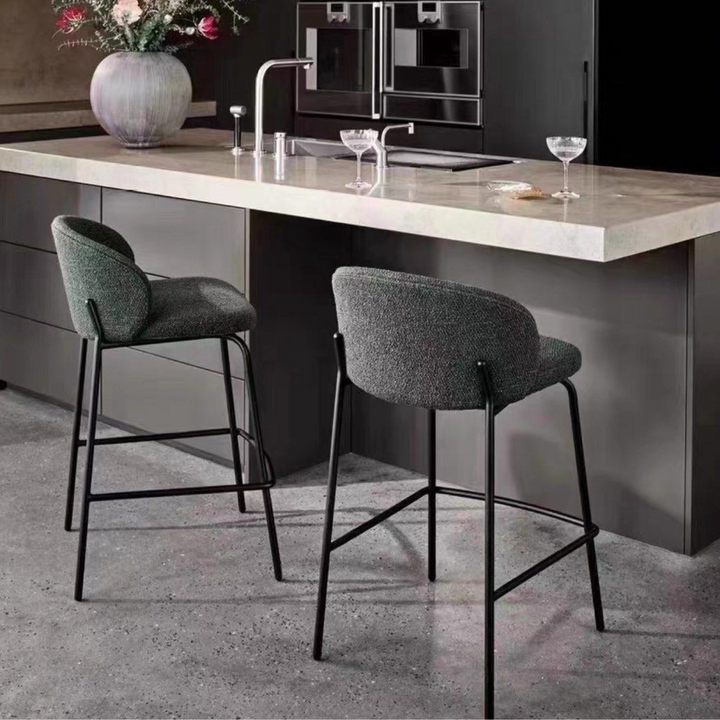REZEN Modern Fabric Bar Stool - Radical Homes Singapore