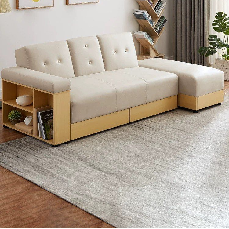 KOHANA Japandi Fabric Sofa Bed - Radical Homes Singapore