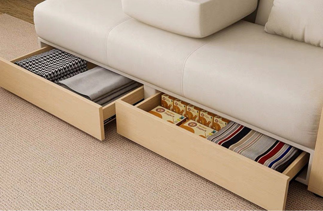 KOHANA Japandi Fabric Sofa Bed - Radical Homes Singapore