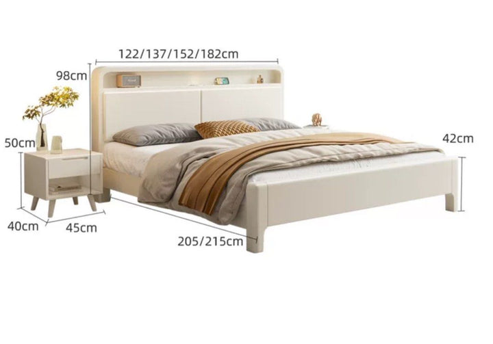 ELOVI Modern LED Bedframe - Cassa Haus Singapore
