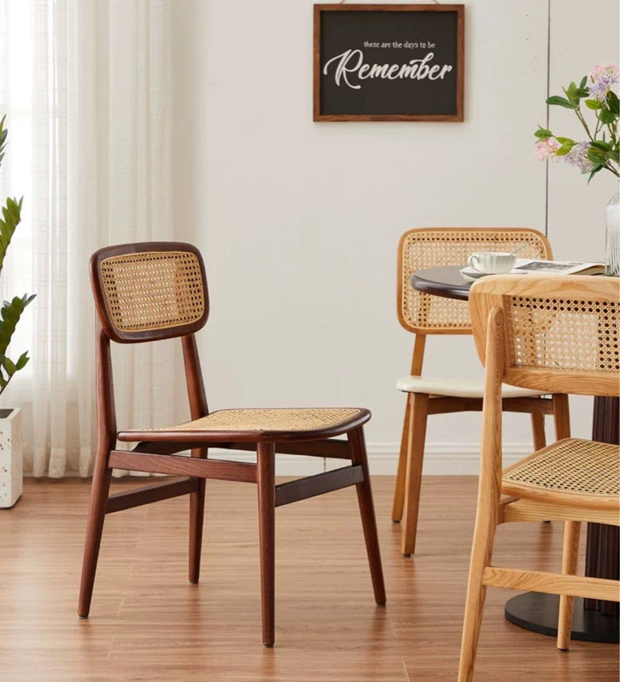 VERDIN Rustic Rattan Dining Chair - Radical Homes Singapore