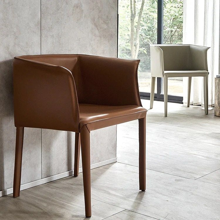 LENNOX Faux Leather Armchair (Set of 2) - Radical Homes Singapore