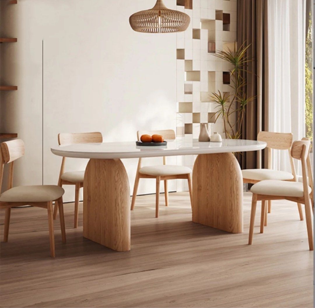 NAKORI Japandi Sintered Stone Dining Table - Cassa Haus Singapore